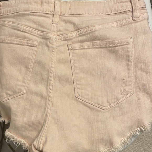 Eunina Lulu High Rise Cut Off Shortie Distressed Shorts - Picture 7 of 7